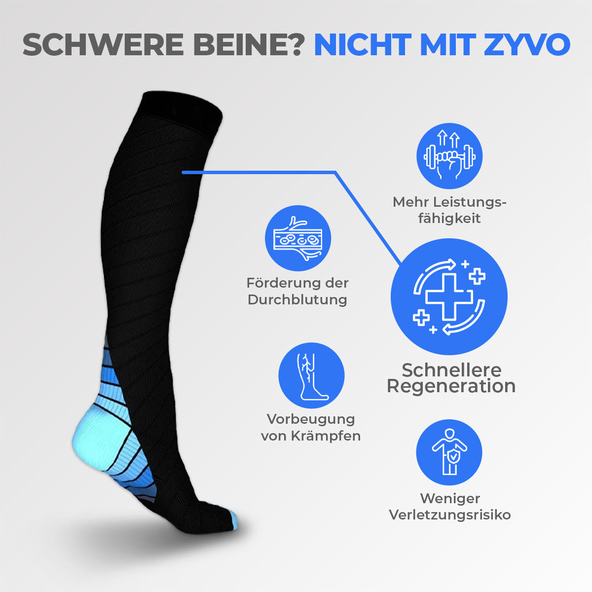 ZYVO® Recovery Kompressionsstrümpfe