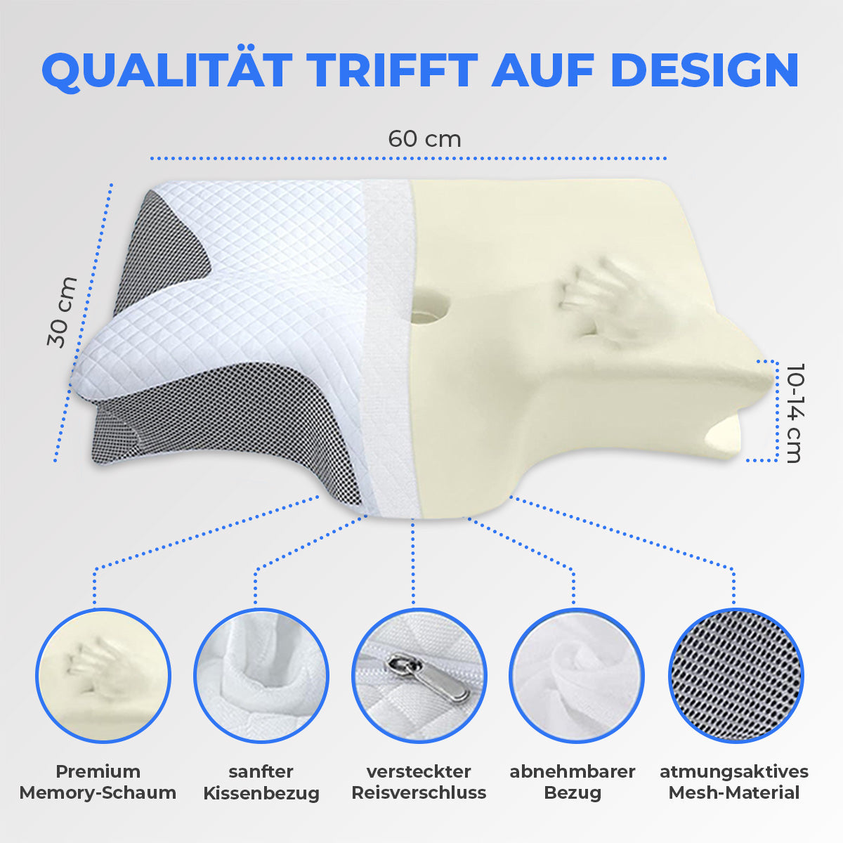 ZYVO® Rest Pillow Kopf- & Nackenstützkissen